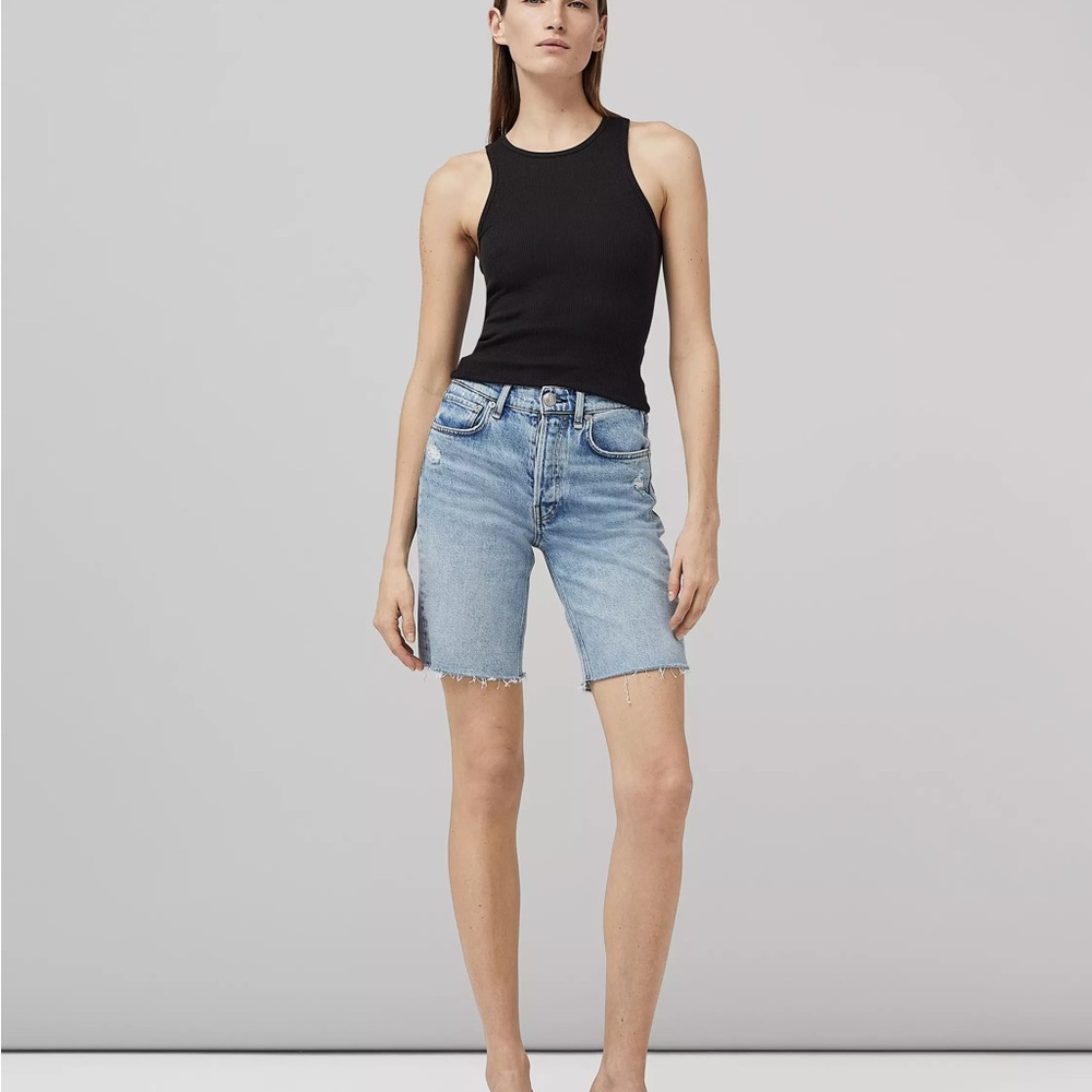 NWT! RAG & BONE High-Rise Vintage Stretch Bermuda 9.5" Short - Size 25